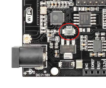 Mode button location on MEGA+WiFi R3