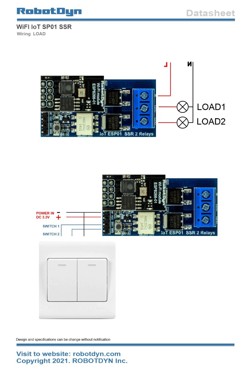 ESP-01 SSR AC Relay Module, AC 4A-600V — for Smart Home and DIY Projects — view 1