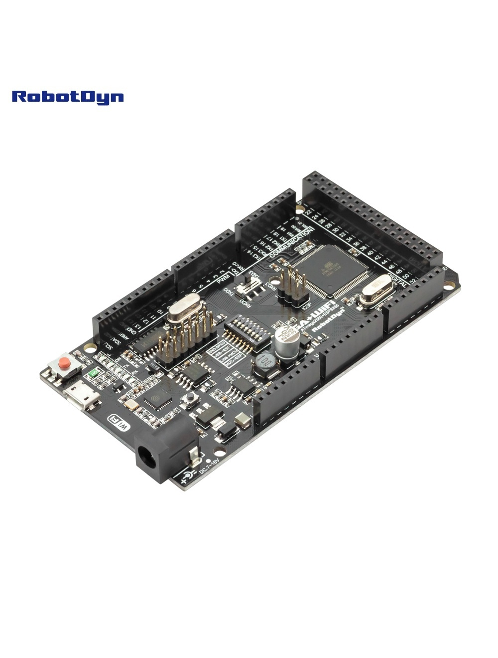 MEGA+WiFi R3 ATmega2560+ESP8266, flash 32MB, USB-TTL CH340G, Micro-USB